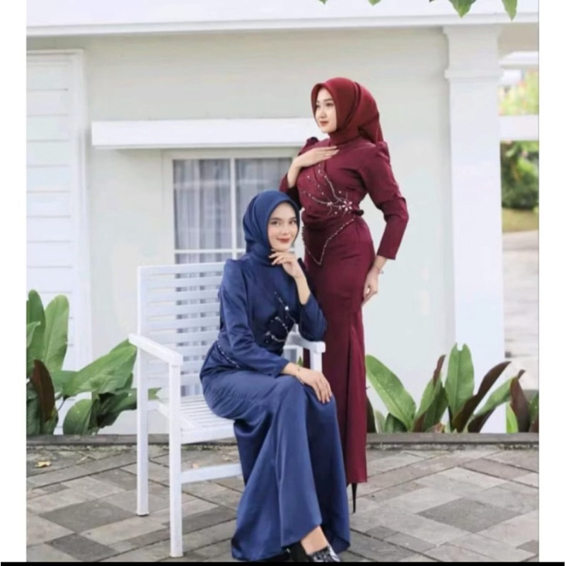 ALISSA DRESS MEWAH REALPICT //BRIDESMAID // OOTD HIJAB//BAJU KONDANGAN MEWAH