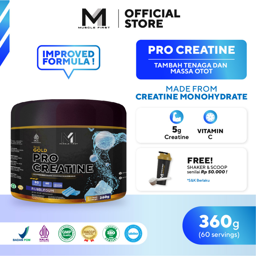 Muscle First Pro Gold Creatine 360 gram M1 / MuscleFirst Creatine Muscle First JAKARTA KARTIKA2411