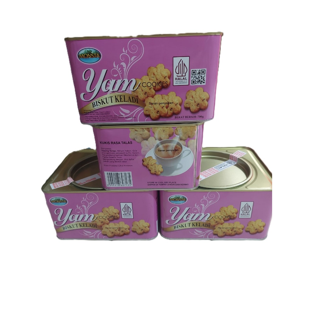 

monsta yam cookies / biskuit rasa talas keladi 700gr halal