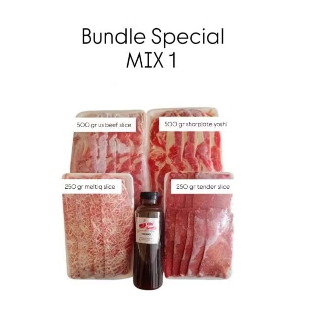 

BUNDLE MIX- Daging slice MIX sukiyaki BBQ