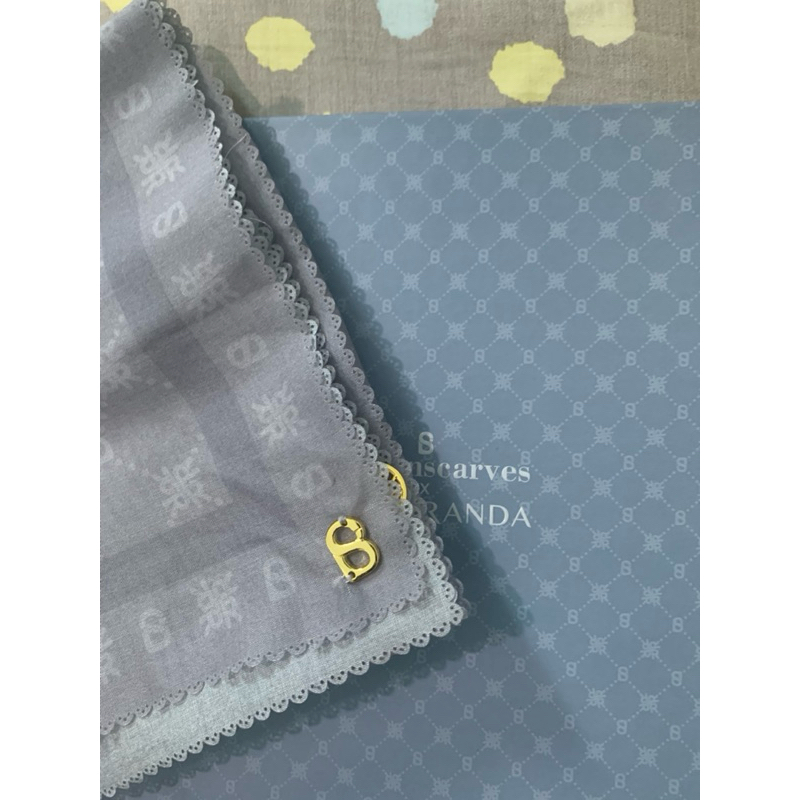 preloved PL rare item monogram xanadu buttonscarves x ria miranda BS x RM
