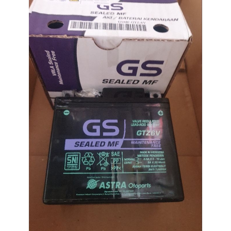 aki original GS ASTRA GTZ6V