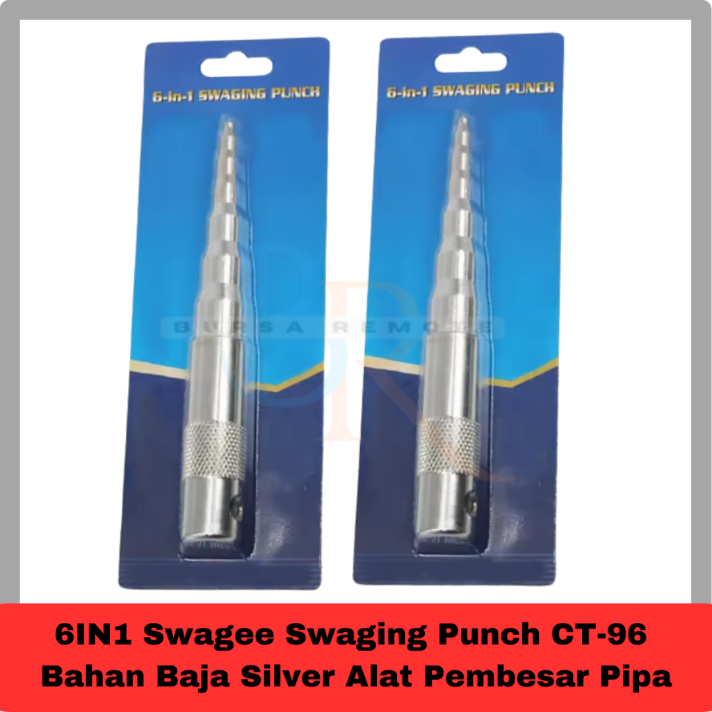 

6IN1 Swagee Swaging Punch CT-96 Bahan Baja Silver Alat Pembesar Pipa