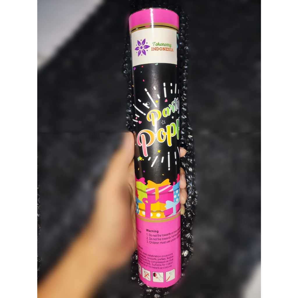Confetti 30 cm / party popper 30cm (TOMBOL)