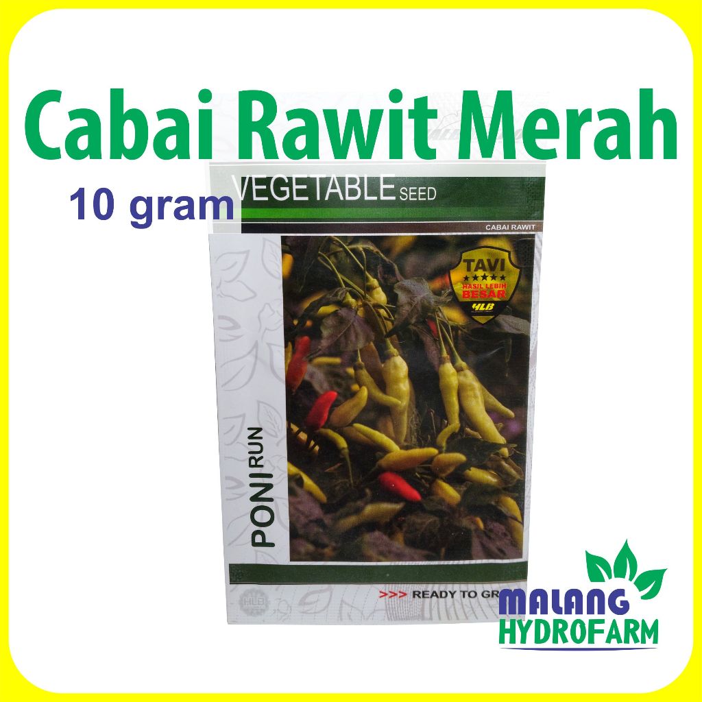 Benih Cabai Rawit Merah Ponirun 10 gram Halbanero dataran rendah sampai tinggi unggul bibit biji mah