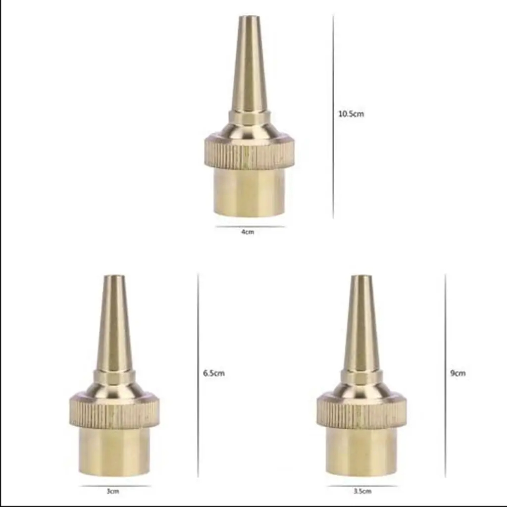 Nozzle Air Mancur Kolam Bentuk Jet 1/2 Inch 3/4 Inch Model Jet Lurus Nozzle Air Mancur Bahan