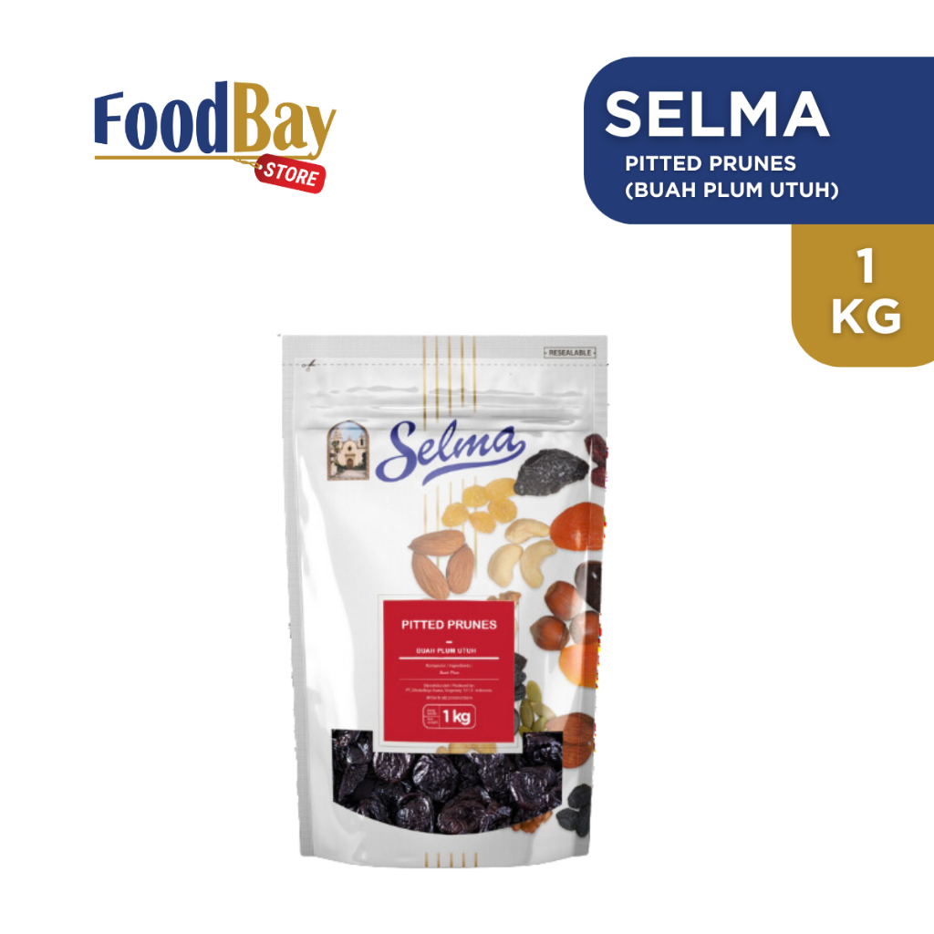 

SELMA Pitted Prunes Plum Kering Dried Pitted Prune Premium Quality 1 Kg