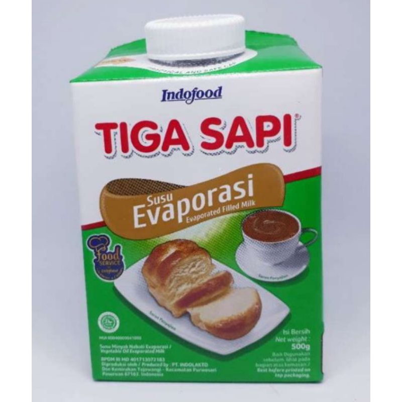 

Tiga Sapi Susu Evaporasi 500gr 1dus isi 12pcs