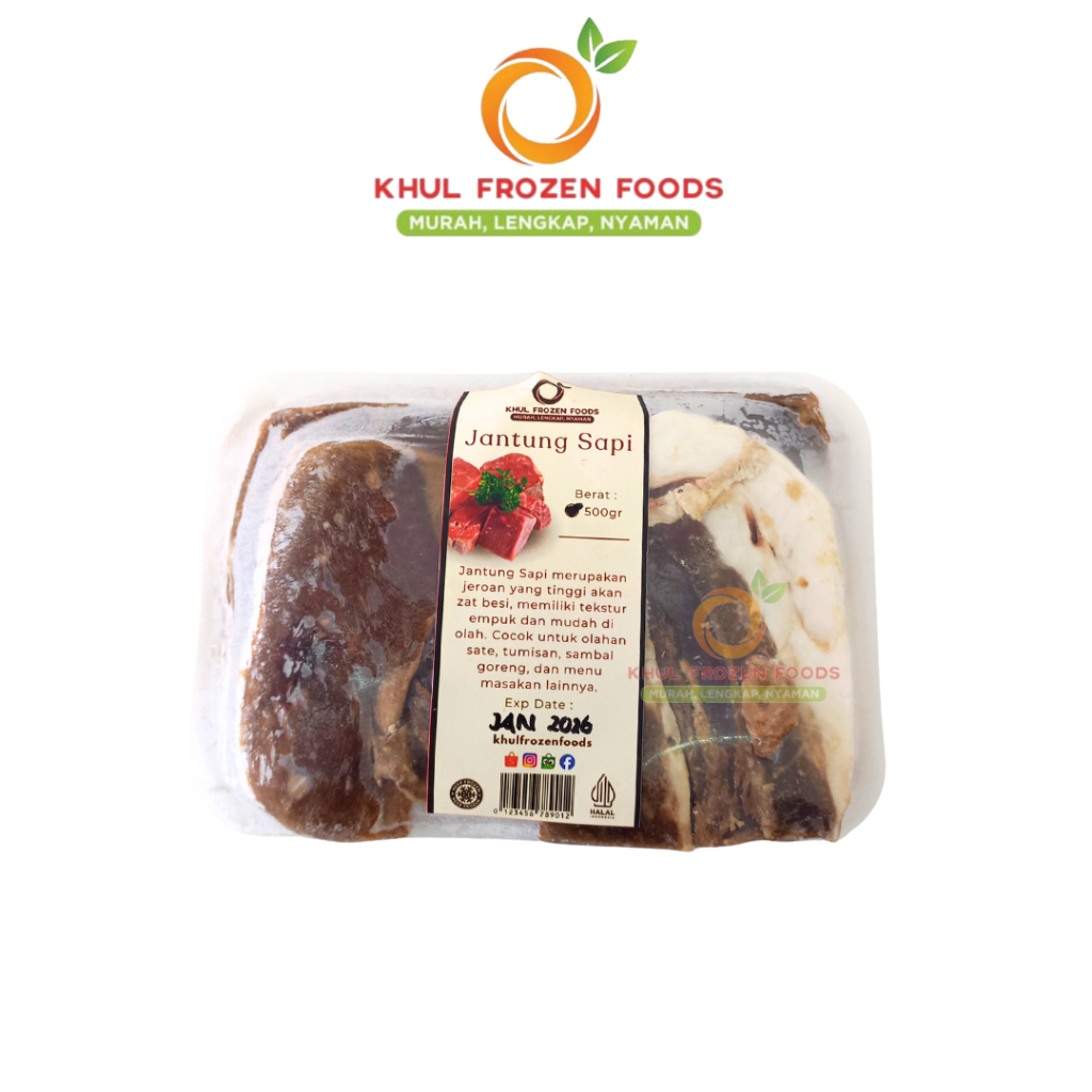 

Jantung Sapi Premium 500Gr / Jantung sapi premium / Jnatung sapi frozen