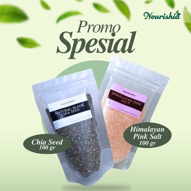

Promo Spesial bisa COD garam himalaya 100gr dan chia seeds 100gr