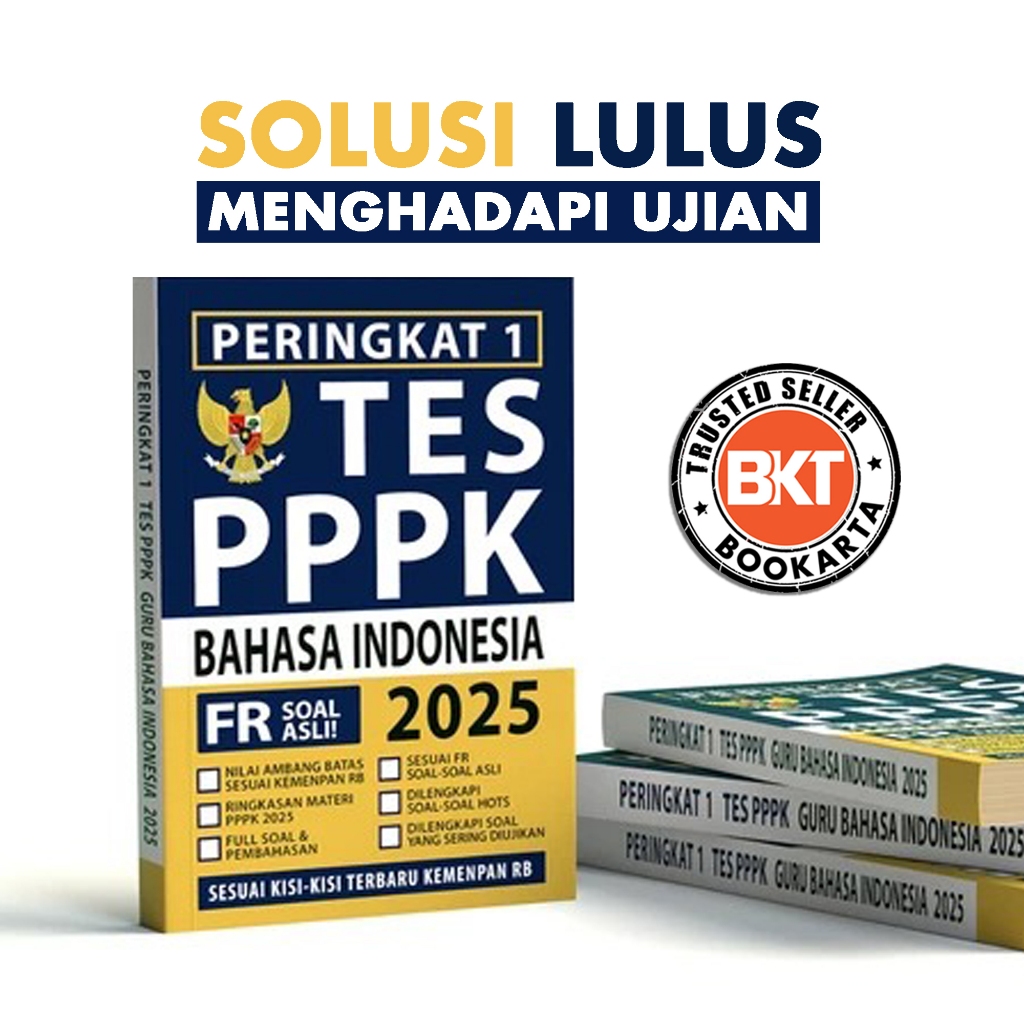 BUKU PERINGKAT 1 PPPK GURU BAHASA INDONESIA 2025 TERLENGKAP