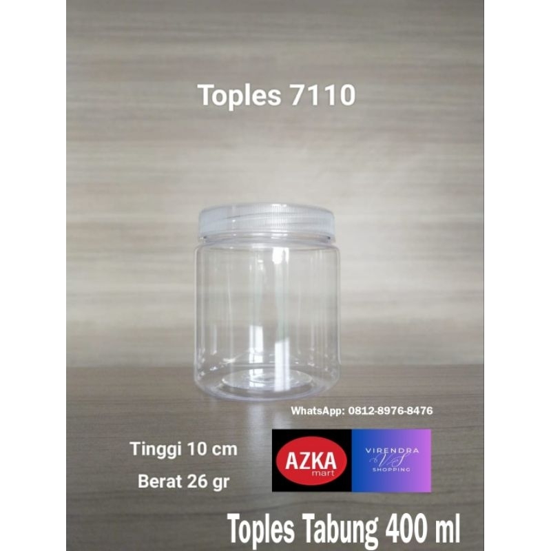 Toples plastik jar 400 ml