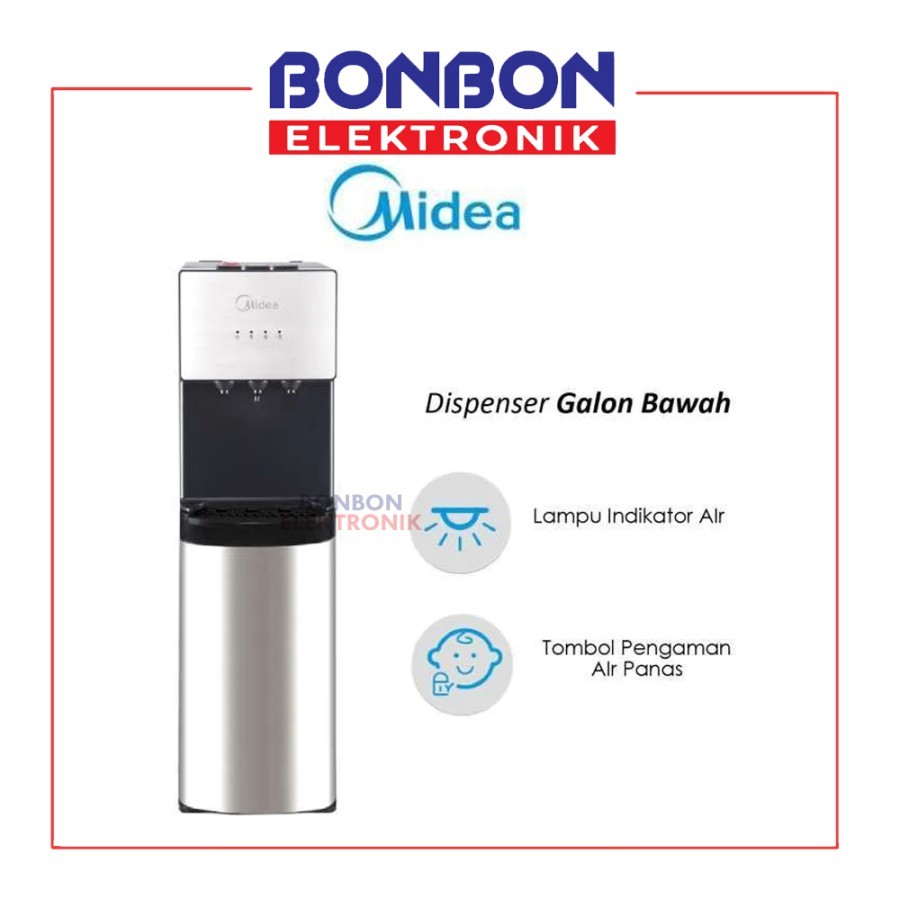 Midea Dispenser Galon Bawah YL-1566S / YL1566S Kompressor Child Lock