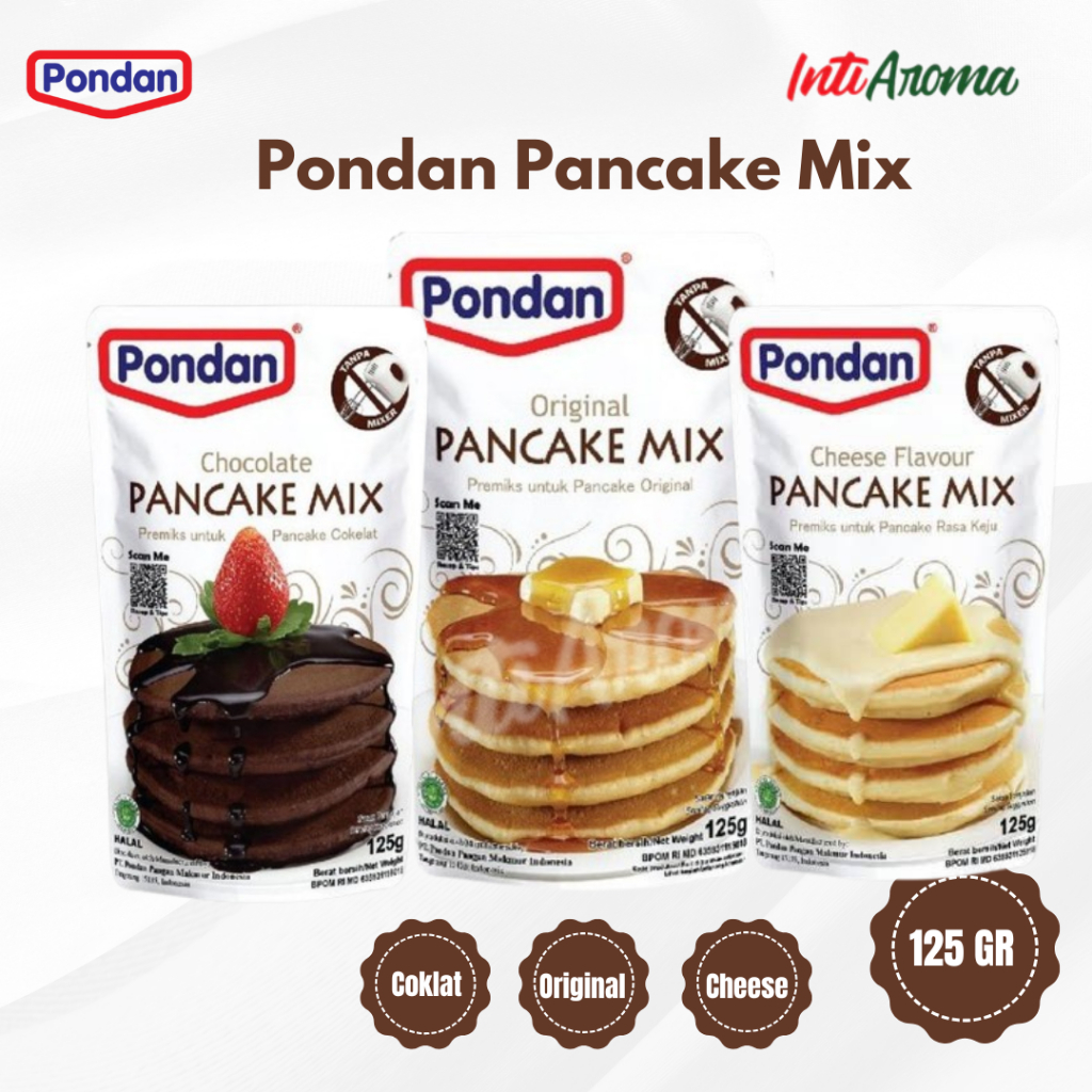

Pondan pancake mix instant kemasan pouch
