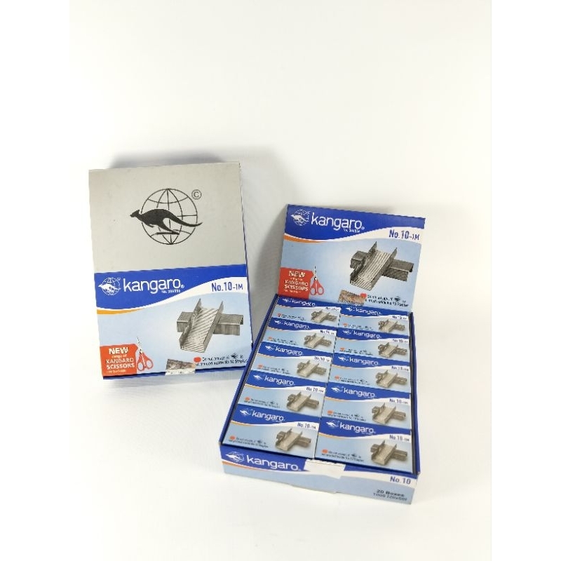 

Isi staples kecil kangaro No 10 (1 pak isi 20 pcs pak kecil)