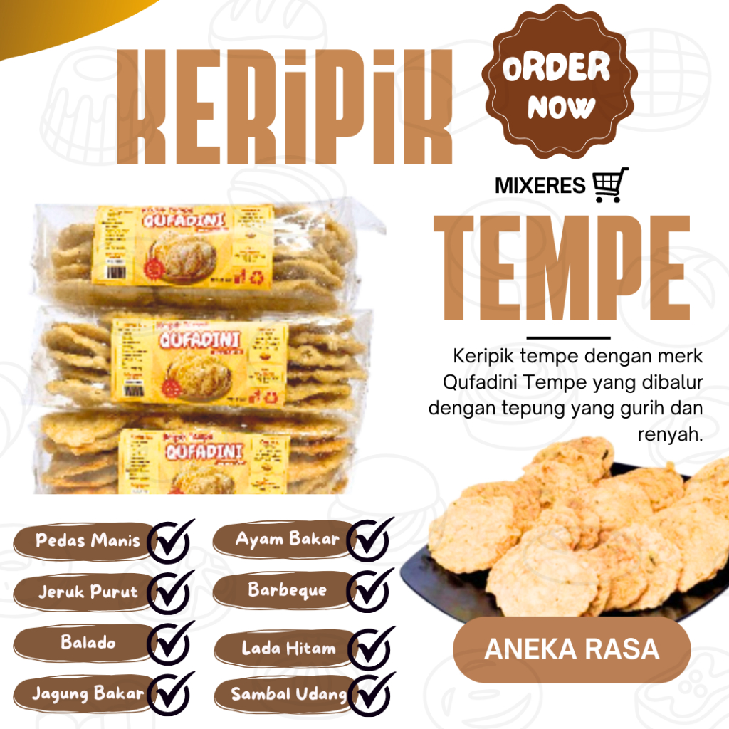 

Tempe Kriuk Tempe Kering Keripik Tempe Rasa Balado Tempe Murah Premium Rasa BBQ Tempe Malang