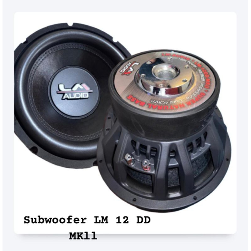 Subwoofer LM 12 DD MK ll - Subwoofer LM Doble Magnet Double Coil