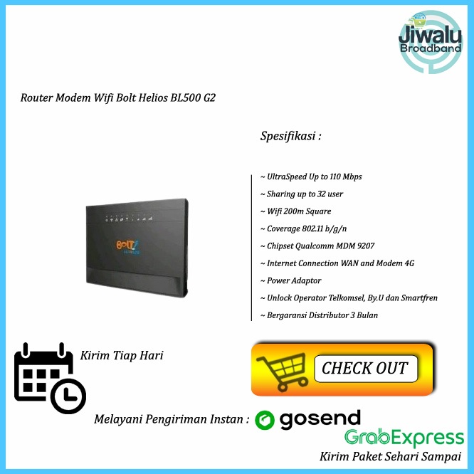 Modem Router Wifi Bolt BL500 Unlock Smartfren Telkomsel By.u 2300Mhz