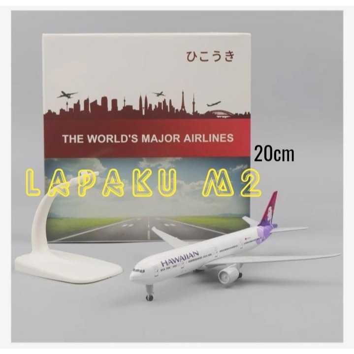 Mainan Pajangan Diecast Hawaii Boeing 777