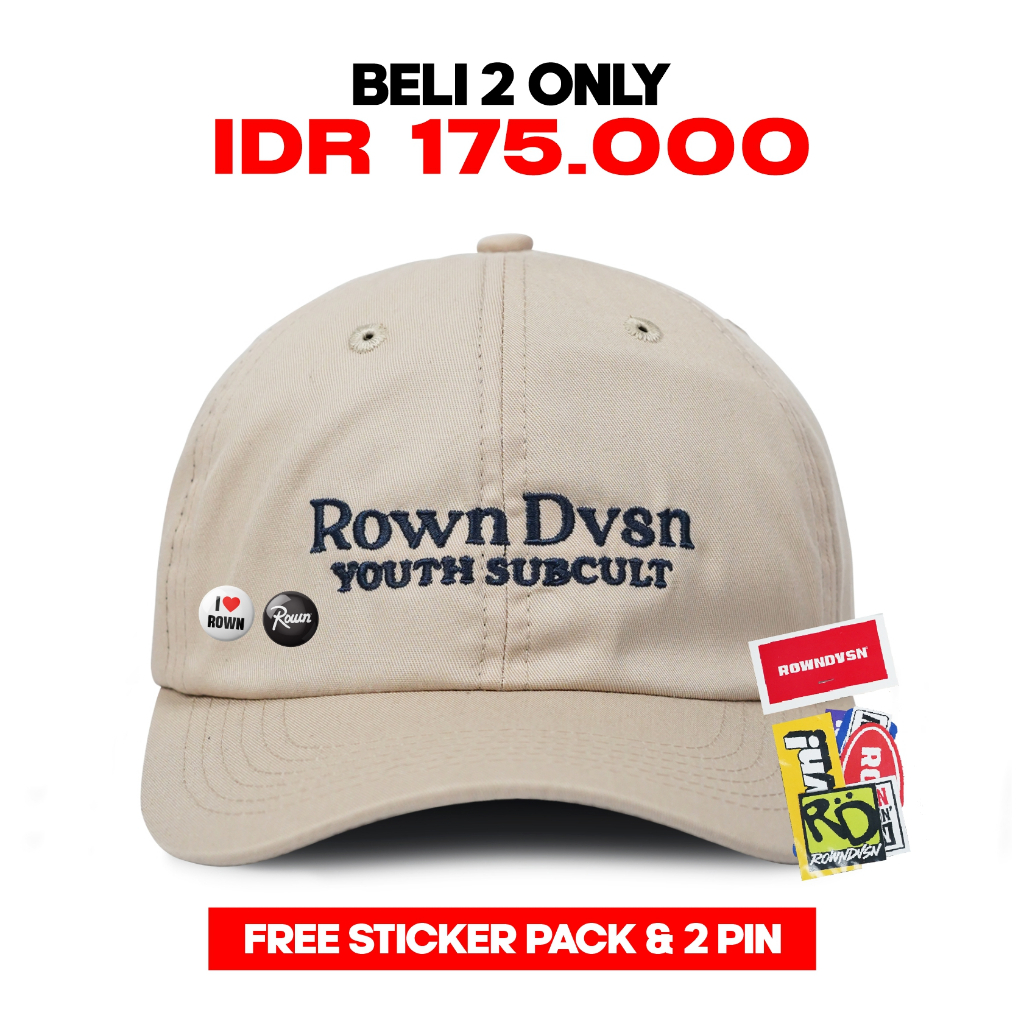 Rowndvsn Hat Tanned -  Topi Rown Division VALLENCE CREAM