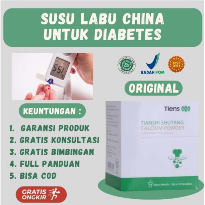 

OBAT CHINA DIABETES - Susu Labu Diabetes SHUTANG CALSIUM POWDER - Susu Untuk Diabetes - Mengobati Diabetes KENCING MANIS KADAR GULA RENDAH BPOM HALAL HERBAL