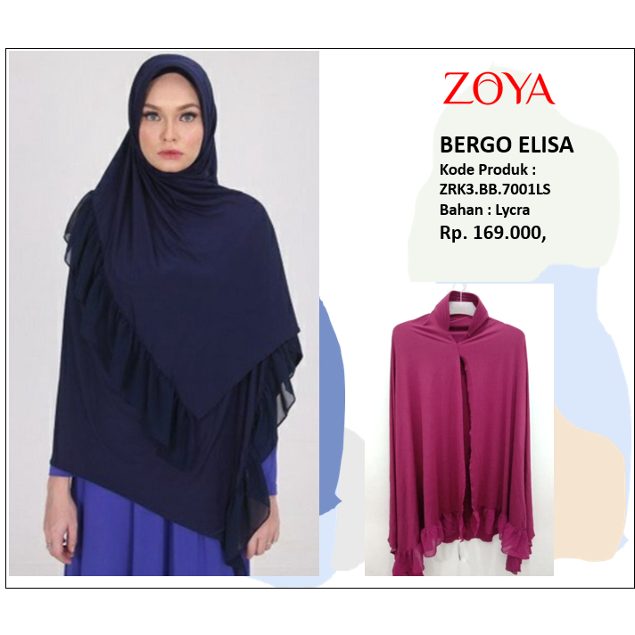 Zoya Bergo Elisa - Hijab Kerudung by Zoya
