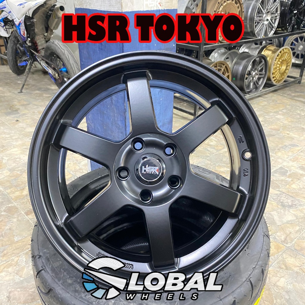 Velg Mobil TE37 Semi Matt Black Ring 17 HSR Tokyo Buat Hrv, Juke, Rush, Xpander, Innova Dll