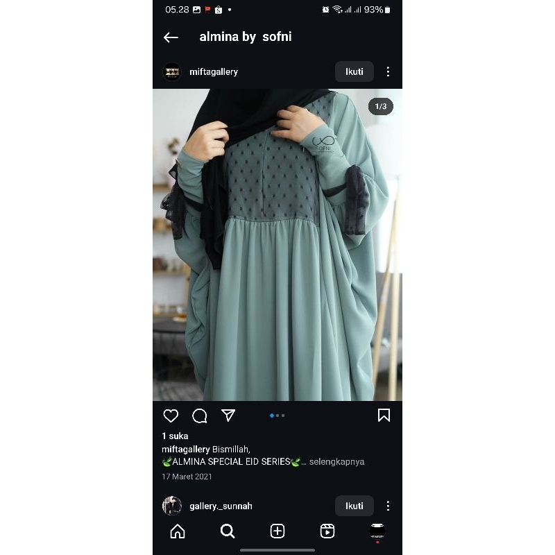 abaya almina by sofni