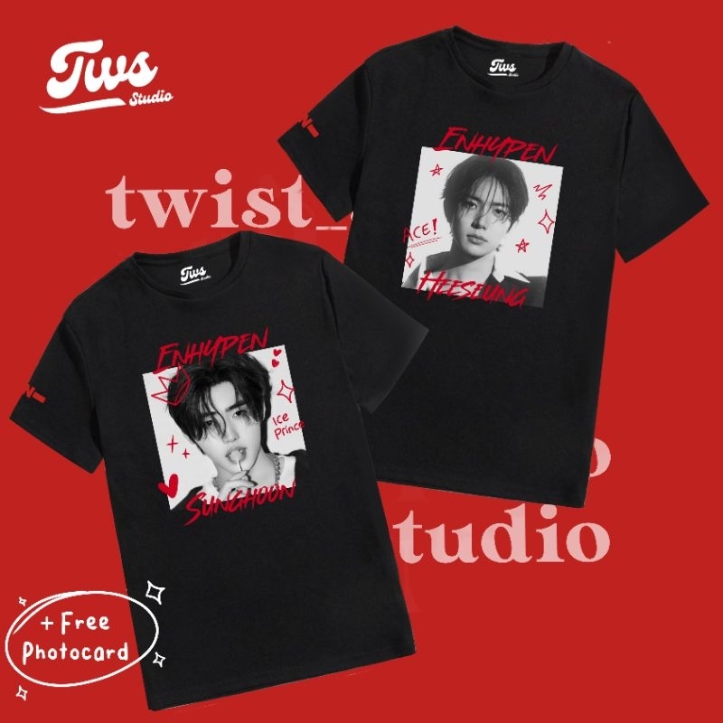 T-shirt/Kaos K-Pop ENHYPEN Jay Sunghoon Idol grup band korea