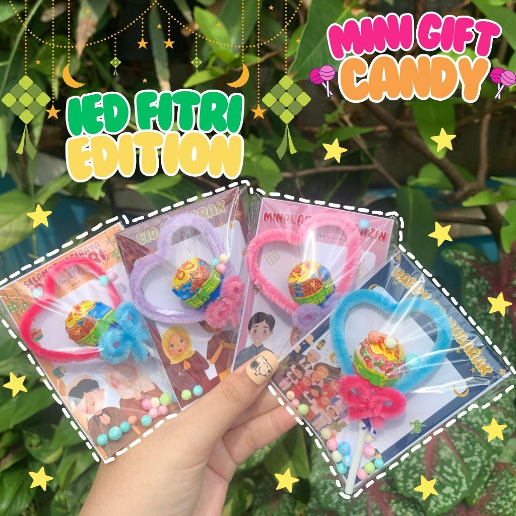 

[ KADO MOENGIL ] MINI GIFT CANDY LOLLIPOP CHUPACHUPS DAN SNACK BENG BENG YUPI IED FITRI EDITION | HADIAH SOUVENIR LEBARAN UNTUK ANAK PERMEN UNIK