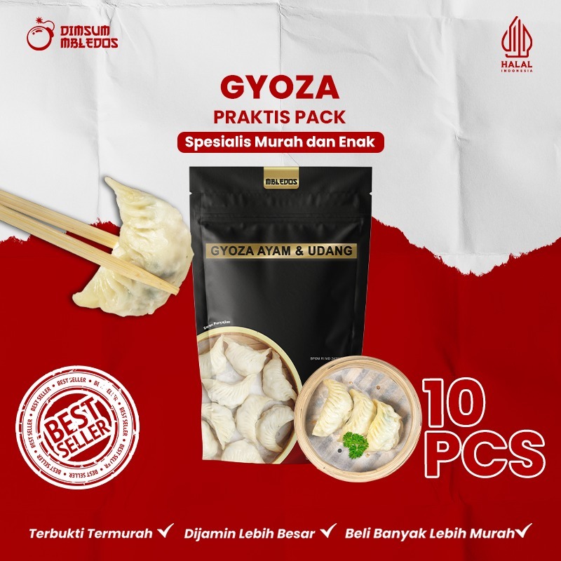 

Dimsum Gyoza / Kwotie Isi 10 Pcs – Frozen Food Halal Mbledos Praktis Pack