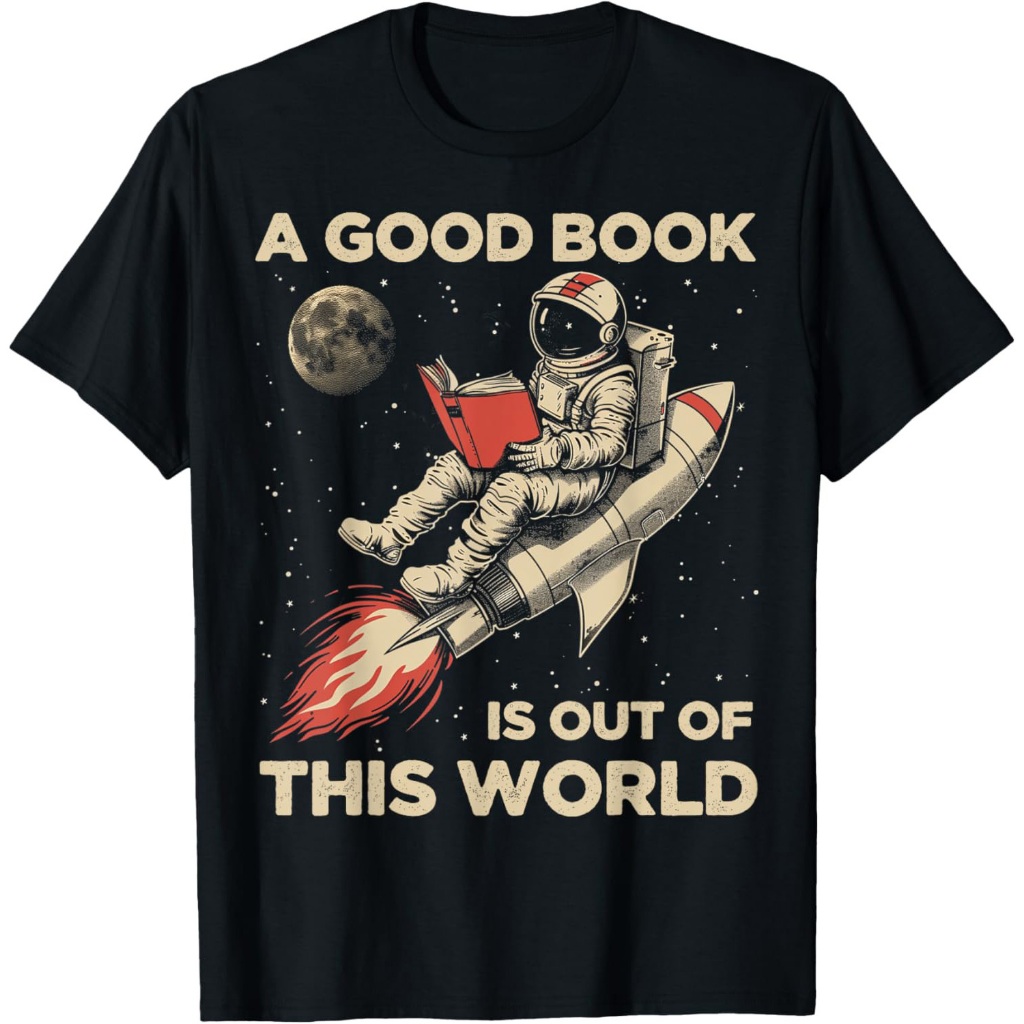 Kaos Baca Astronot Buku Pecinta Buku Bagus Luar Biasa