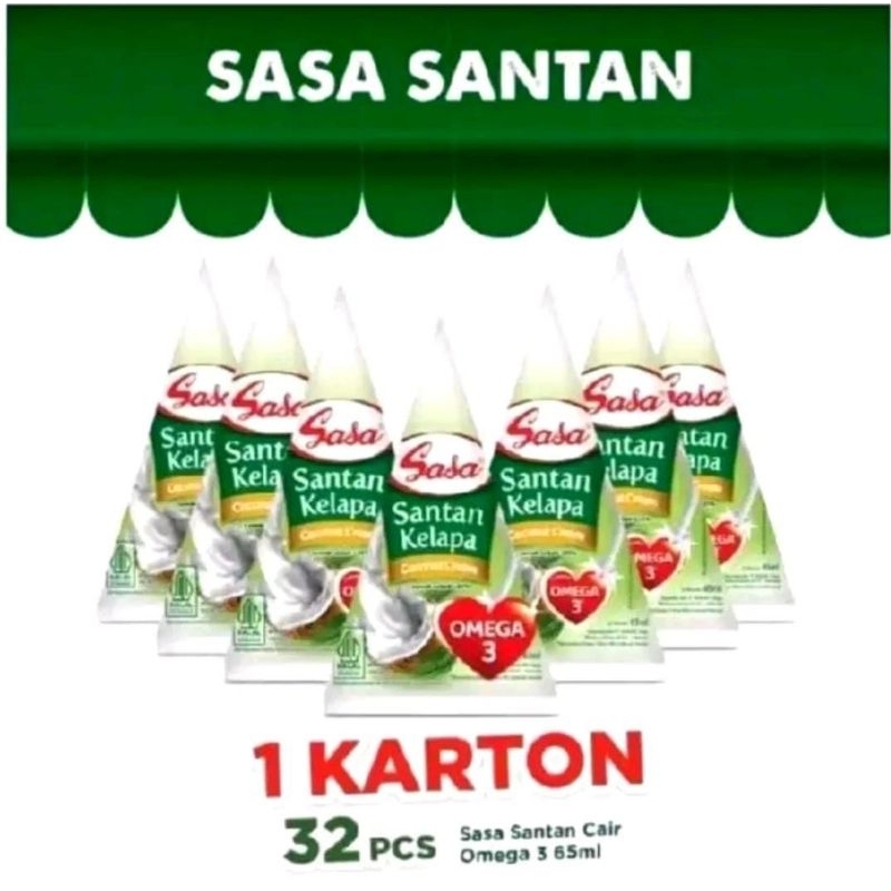 

SANTAN SASA 1 Dus isi 32 pcs / SASA SANTAN 65 ML + Free Gift Random