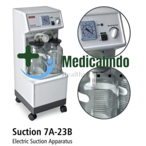Suction Pump Dahak Elektric 2 Tabung Surgical Unit 7A-23B Onemed / Alat sedot Dahak Onemed
