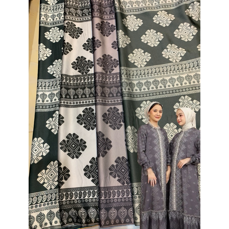 Bahan Kain Silk Motif/ Bahan Armany Silk Motif
