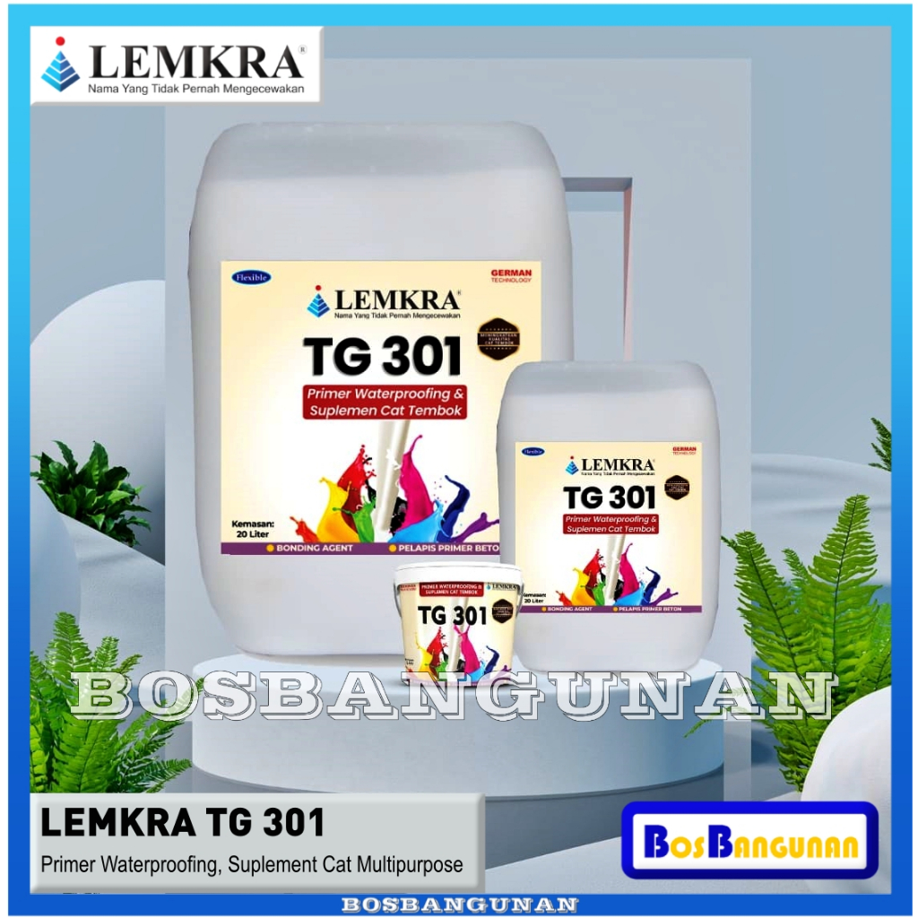 LEMKRA TG 301 BASE CAT TEMBOK SEBELUM WATERPROFING 1L / LEMKRA TG301 / LEMKRA Primer Water Proofing 