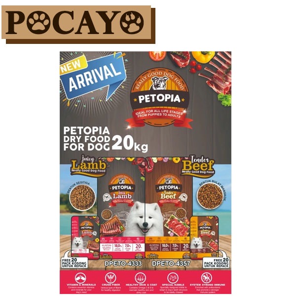 Petopia Makanan Anjing Lamb 20kg
