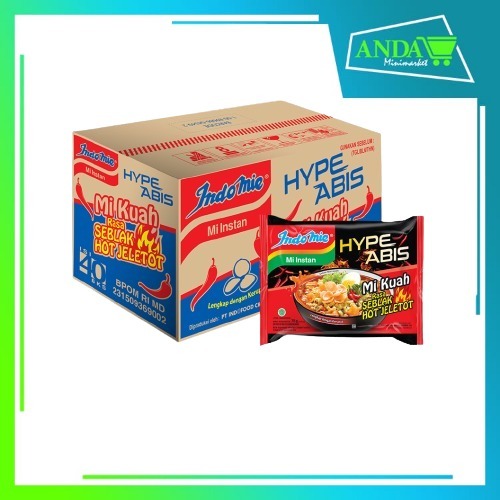 

ANDA Indomie Rasa Seblak Jeletot 1 Dus Isi 40 Pcs
