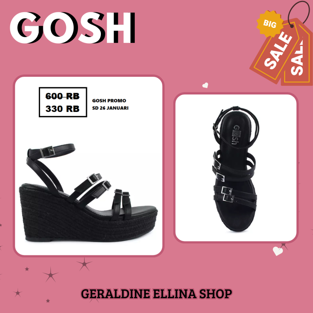 Sepatu Wanita GOSH Wedges original 100% RAVENNA 330