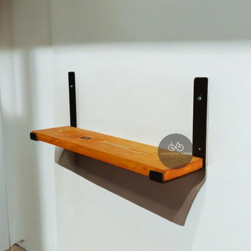 Rak Kayu Ambalan Kayu Minimalis Serbaguna Papan Dinding tv / Dapur / Buku / Hiasan Foto / Perkakas, 