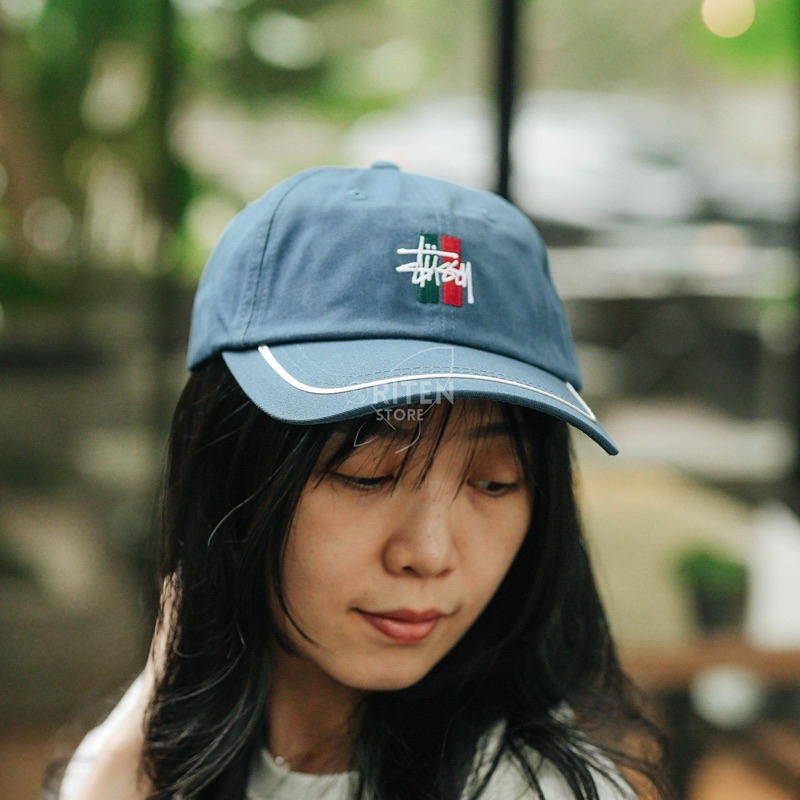 Stussy Classic Stock Low Pro Cap Blue Original / Topi Stussy Authentic