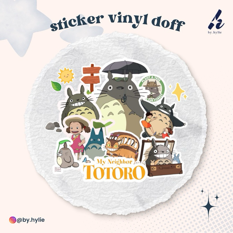 

STICKER VINYL MATTE | GHIBLI SERIES | BISA COD