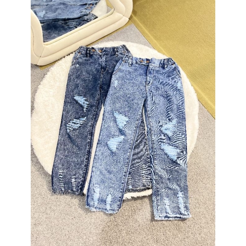 CELANA BOYFRIEND RIPPED JEANS / BAGGY JEANS / BF RIPPED / CELANA RIPPED SOBEK / BF SOBEK SOBEK / BAG