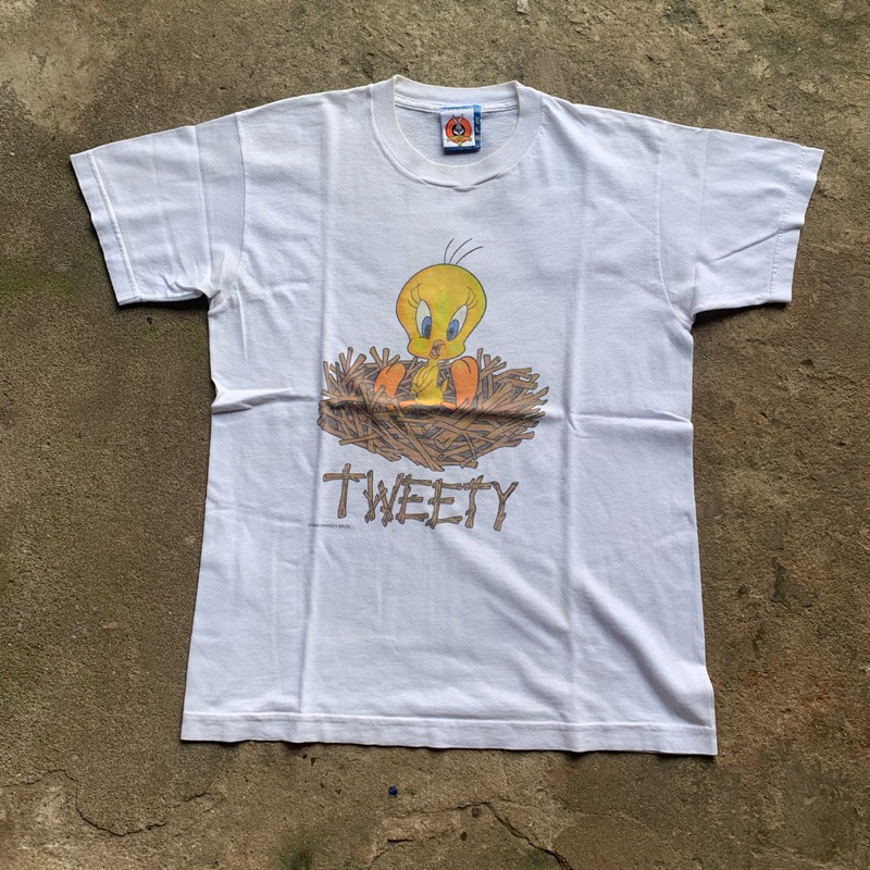 vintage kaos tweety elmi looney tunes warner bros second