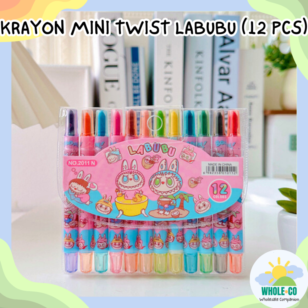 

Krayon Putar Mini Labubu Premium isi 12 Pcs Twist Crayon Melody Kuromi Lucu Unik Imut Termurah Grosir Cod