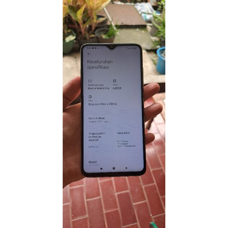 redmi note 8 pro nfc 6/64 minus shadow kelengkapan hp saja