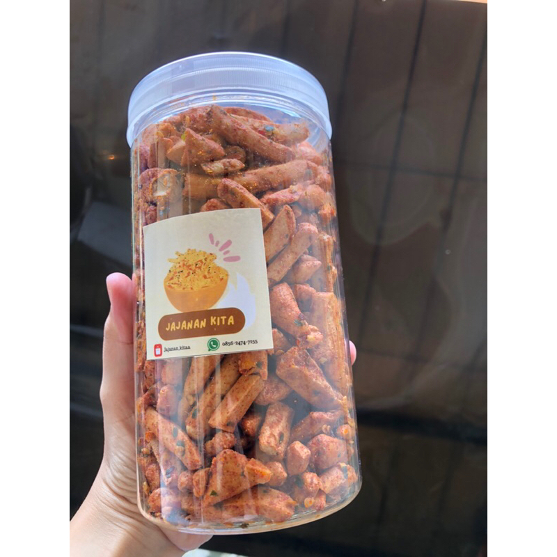 

Basreng Pedas Daun Jeruk Toples 400gr [New Packaging] termurah