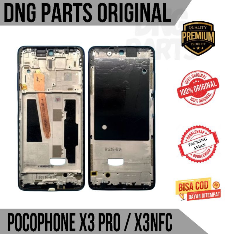 TULANG TENGAH RANGKA HOUSING LCD XIAOMI POCO POCOPHONE X3 PRO / X3 NFC ORIGINAL COPOTAN