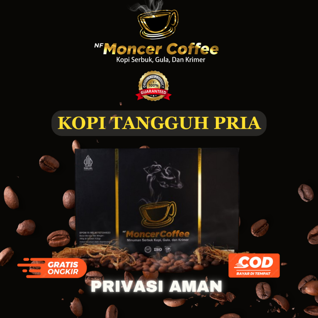 

NF MONCER COFEE Original Kopi Stamina Pria Kuat Tahan Lama Energi dan Kebahagiaan dalam Satu Cangkir