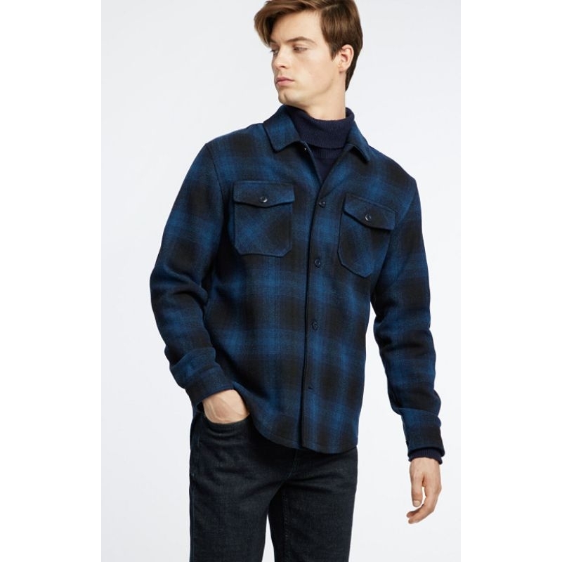 Fudanbihin Casual Veterano Outer, Flannel Jacket, Flannel Outer, Tartan Jacket, Veterano Jacket, Tar